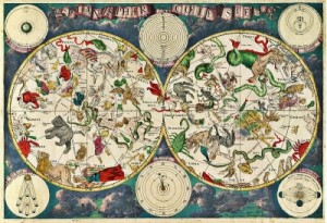 Sternkarte von Frederik de Wit (niederländischer Kartograf) aus dem 17. Jahrhundert - Quelle: Wikipedia