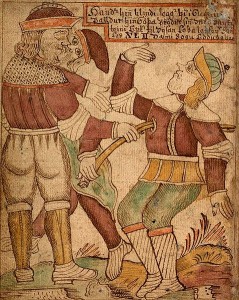 Hödur erschießt durch Lokis Verrat Baldur (Quelle: Wikipedia)