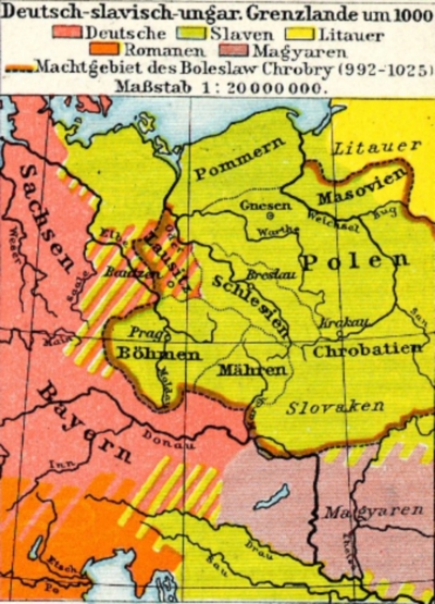 Mitteleuropa um 1000