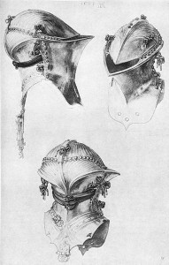 Stechhelmzeichnung von Dürer (Quelle: Wikipedia)