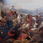 Karl Martell in der Schlacht von Tours und Poitiers