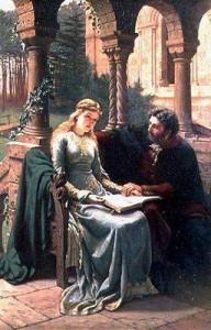 Abaelard und seine Schülerin Héloïse
Gemälde von Edmund Leighton, 1882
Quelle: Wikipedia