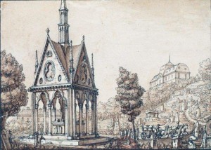 Grabmal von Abelard und Heloise
Gemälde von Christophe Civeton, 1829
Quelle: Wikipedia