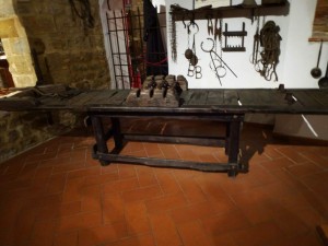 Streckbank im Museo de Tortura in Volterra / Italien
Foto: Landrichterin