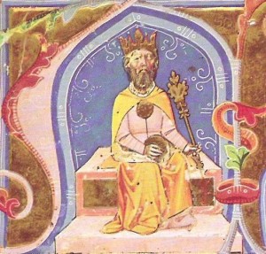 Attila
Ungarische Bilderchronik / Chronica (Hungariae) Pictum 14. Jahrhundert
Quelle: Wikipedia