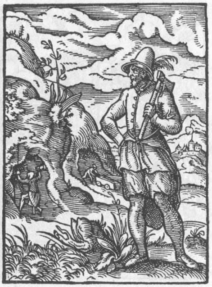 Bergknappe - Hans Sachs Ständebuch 1568