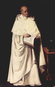 Mercedarier mit weißem Habit, Skapulier und Chormantel, von Francisco de Zurbarán (um 1633)
Quelle: Wikipedia