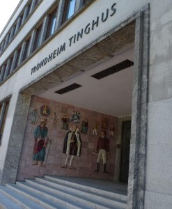 Gerichtsgebäude in Trondheim/Norwegen